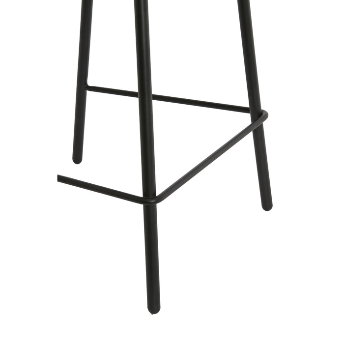 Light&living Barkruk 52,5x51x93 cm HARVIE crème+mat zwart