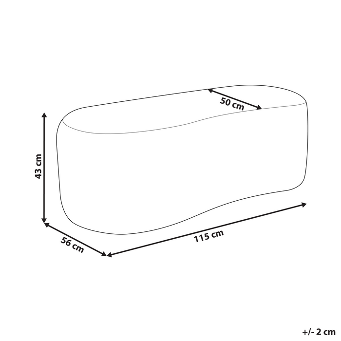 Beliani - BAYARD - Poef - Groen - Bouclé