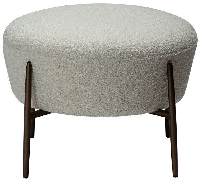 Dan-Form Orbit Dove Bouclé Voetstoel