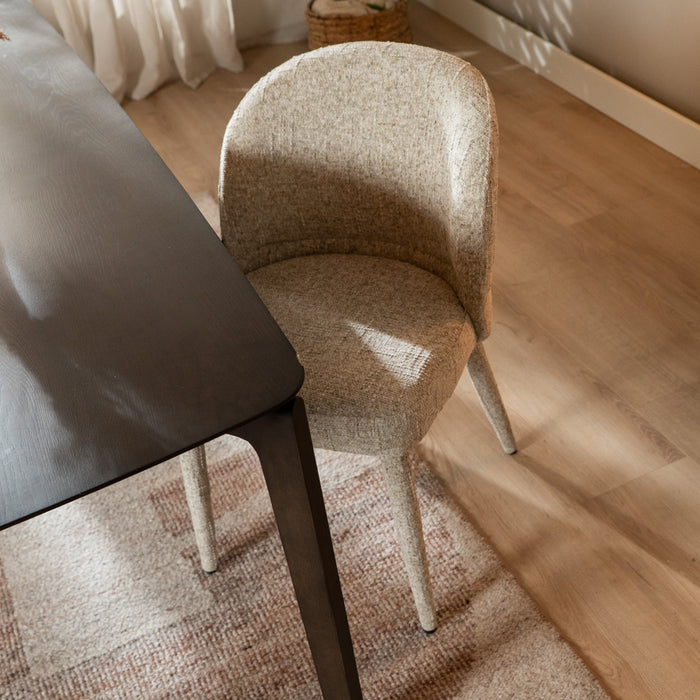 Bronx71 Eetkamerstoel Charlie chenille taupe