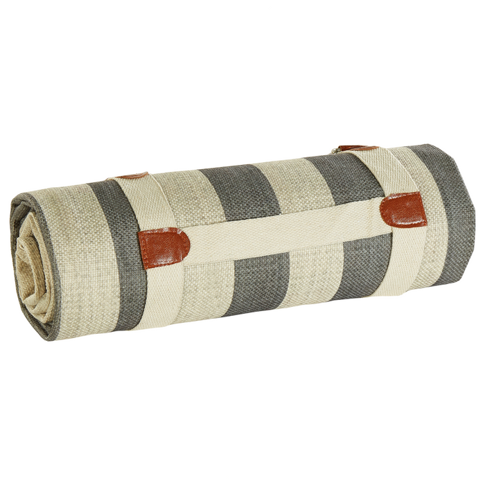 Beliani-MOUZA-Picknickkleed-Beige|Grijs-200 x 200 cm-Polyester