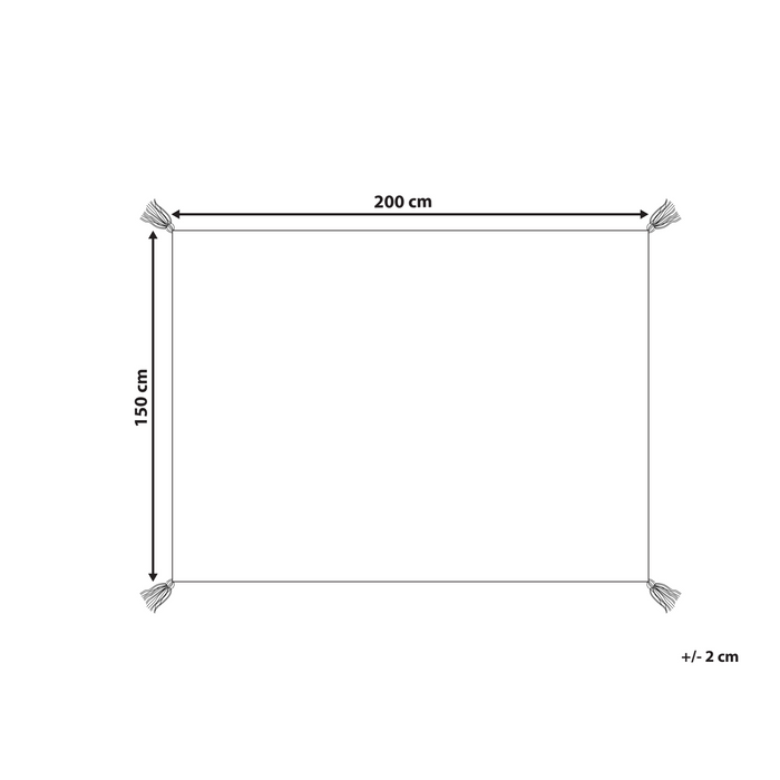 Beliani-BANDOWALI-Picknickkleed-Meerkleurig-150 x 200 cm-Polyester