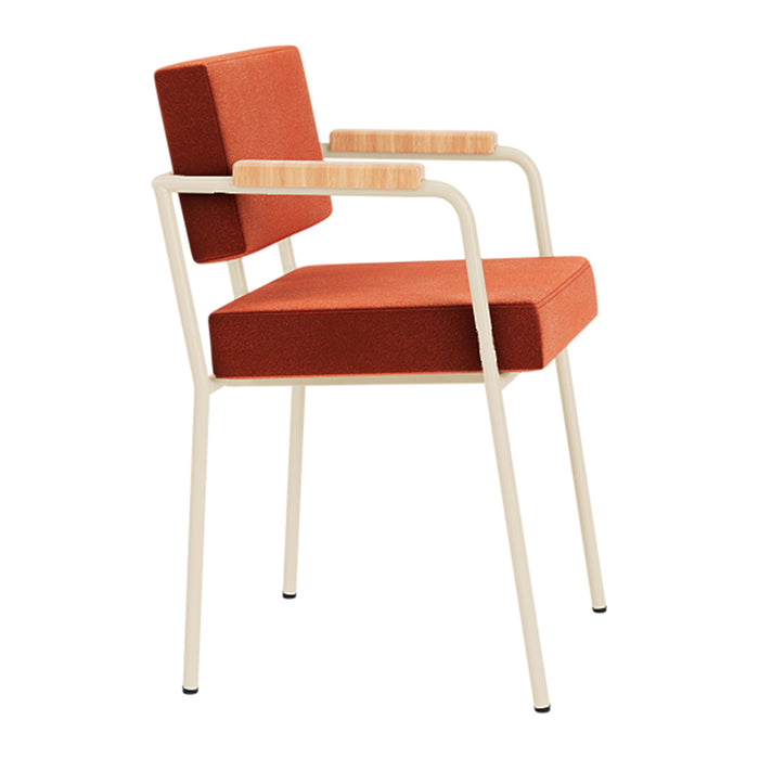 FÉST Monday Eetkamerstoel met Armleuning - Royal - Sand / Saffron