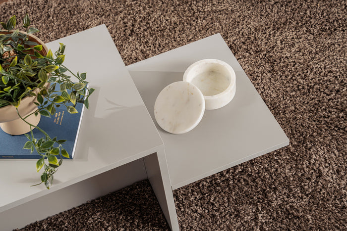 Giga Meubel - Salontafel Rechthoek Grijs - 80x40x40cm - Harmony