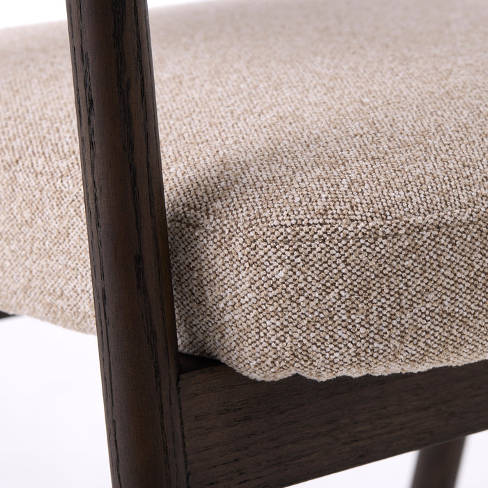 by fonQ Pucca Eetkamerstoel - Donker Eiken - Taupe