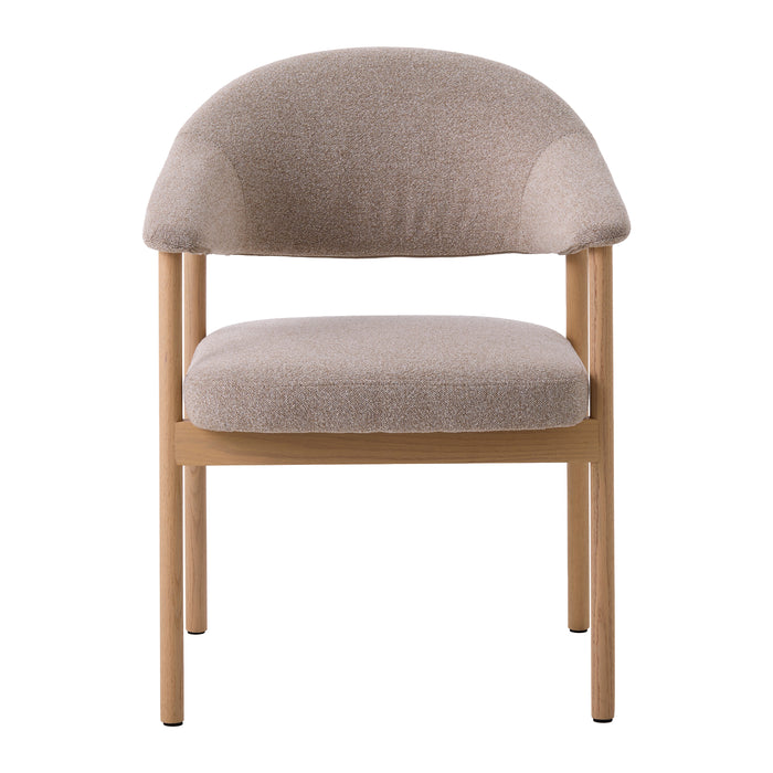 by fonQ Pucca Eetkamerstoel - Licht Eiken - Taupe