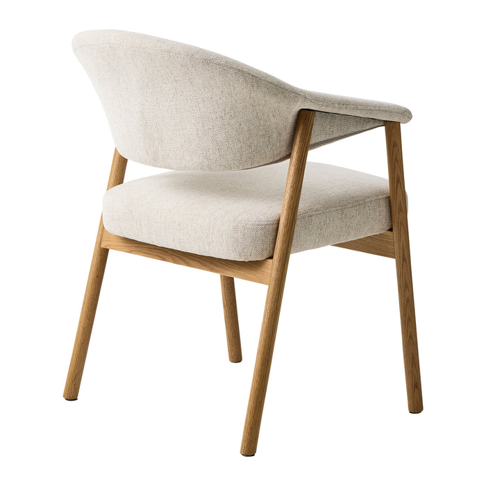 by fonQ Pucca Eetkamerstoel - Licht Eiken - Beige