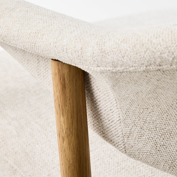 by fonQ Pucca Eetkamerstoel - Licht Eiken - Beige