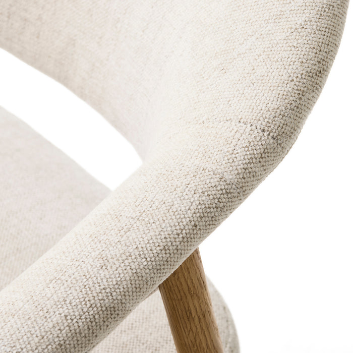 by fonQ Pucca Eetkamerstoel - Licht Eiken - Beige