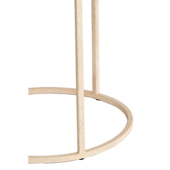 Light&living Bijzettafel S|2 Ø50x40+Ø52x46 cm SADAR zand+l bruin ge...