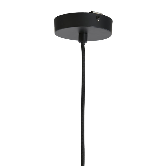 Light&living Hanglamp Ø55x36,5 cm SULINA linnen wit+zwart