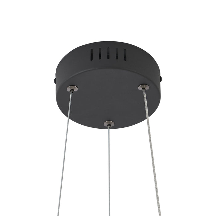 QAZQA Moderne hanglamp zwart 35cm 3-staps dimbaar - Organici