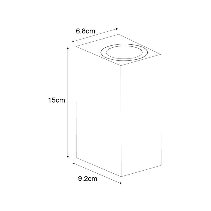QAZQA Moderne buiten wandlamp wit kunststof 2-lichts - Baleno