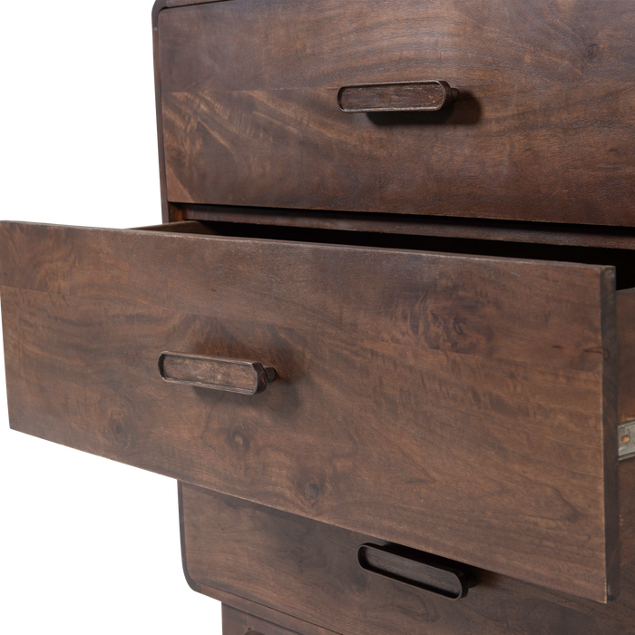 WOOOD Liya Ladekast - Mango Hout - Donkerbruin - 90x90x50