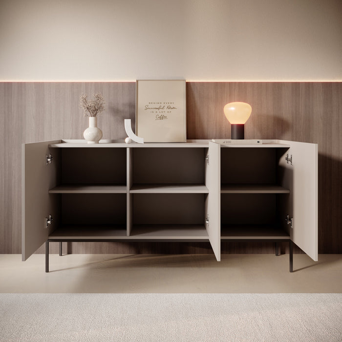 Meubella - Capri - Dressoir - Beige - 150 cm
