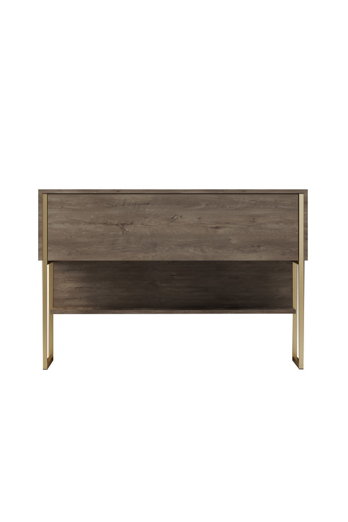 Giga Meubel - Dressoir Walnoot|Goud - 120x30x80cm - Luxe