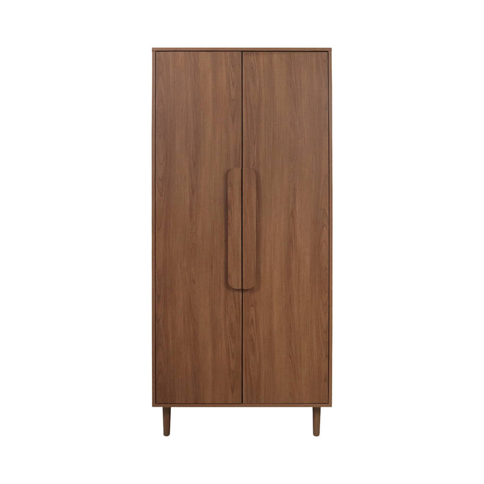 sweeek - Kledingkast houtdecor 2 deuren, plank en hanggedeelte