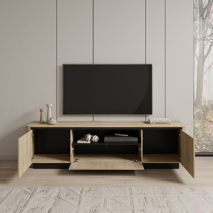 Meubella - Taywan - TV-Meubel - Eiken - 200 cm