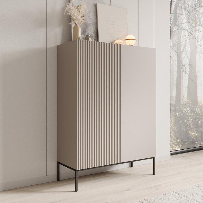 Meubella - Capri - Dressoir - Beige - 100 cm