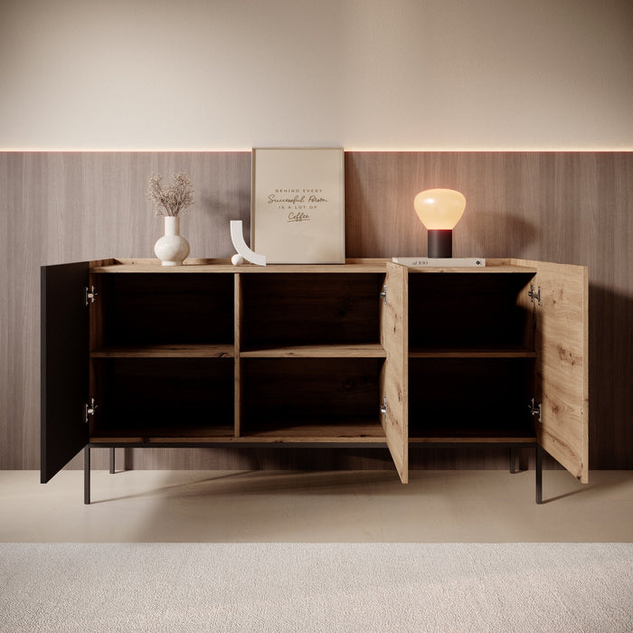 Meubella - Capri - Dressoir - Eiken - 150 cm