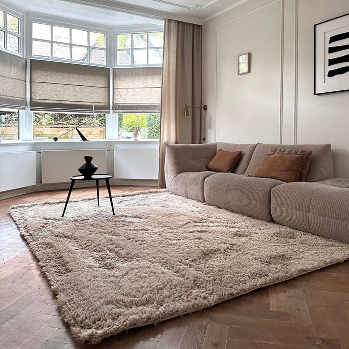 Hoogpolig vloerkleed Furr bruin - Interieur05 - 140 x 80 cm