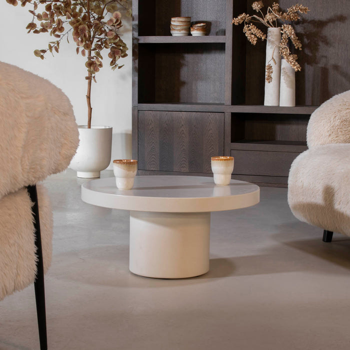 Giga Meubel - Salontafel Eden Rond Beige 65cm