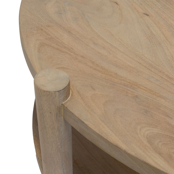 Giga Meubel - Salontafel Naturel Mangohout - 90x90x40cm - Jesse