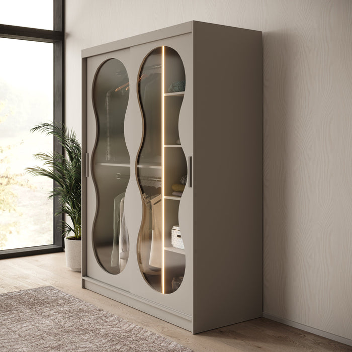 Meubella - Kledingkast Bunaro - Beige - 150 cm