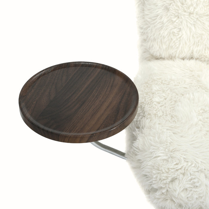 DÉJA Living - Draaifauteuil Beige|Chrome - Incl. Tafeltje - Morten