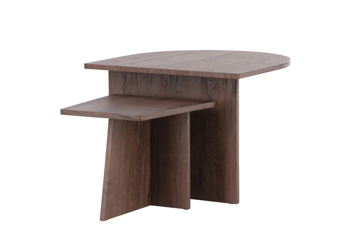Fjôrd - Salontafel Donkerbruin - Set van 2 - 60x60x45cm - Sala