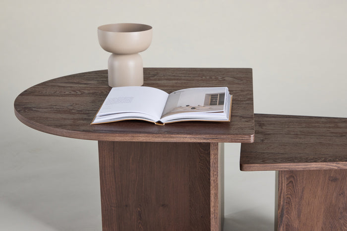 Fjôrd - Salontafel Donkerbruin - Set van 2 - 60x60x45cm - Sala