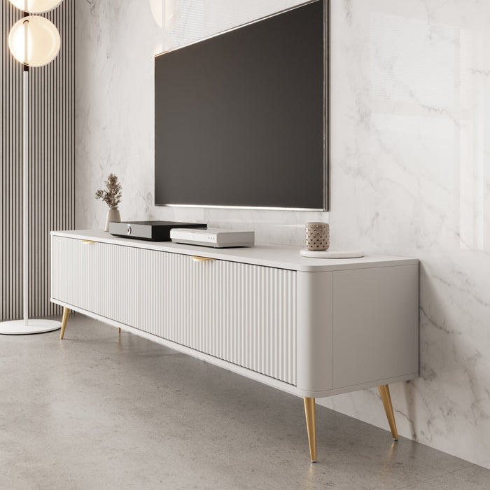 Meubella - TV-Meubel Lima - Wit - 200 cm