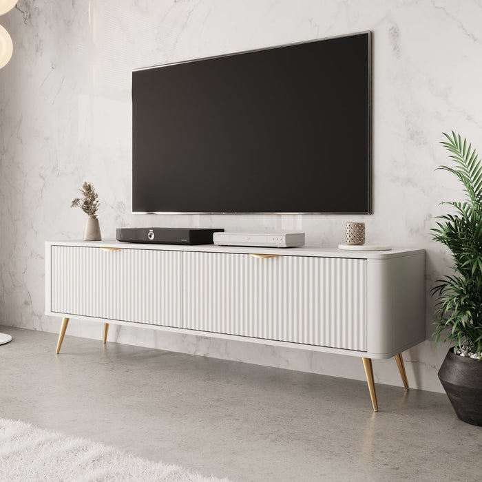 Meubella - TV-Meubel Lima - Wit - 163 cm