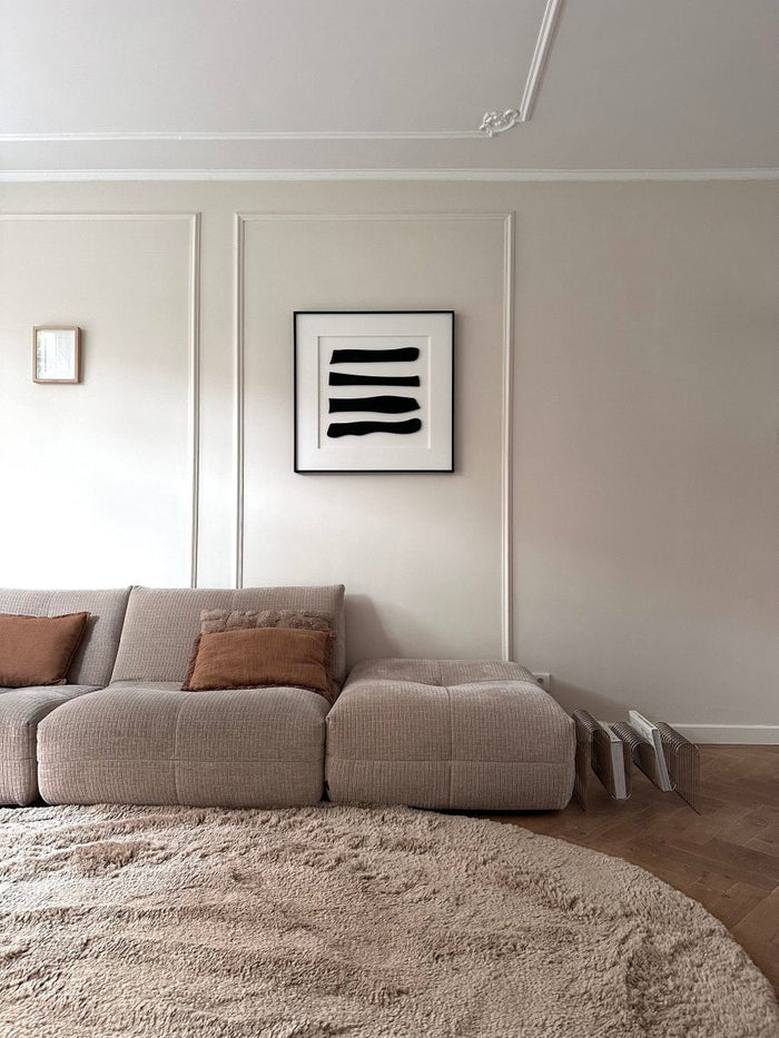 Hoogpolig Organisch vloerkleed Furr Stone bruin - Interieur05