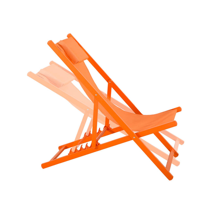 sweeek - Aluminium ligstoel met meerdere posities (set van 2)