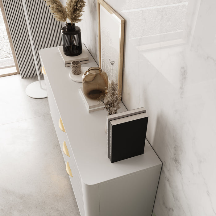 Meubella - Lima - Dressoir - Wit - 138 cm