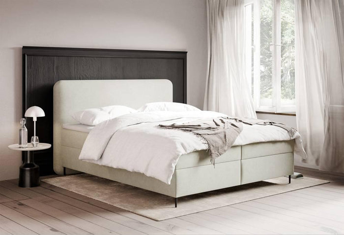 NADUVI Collection Boxspring Contero chenille 140 x 200 cm met