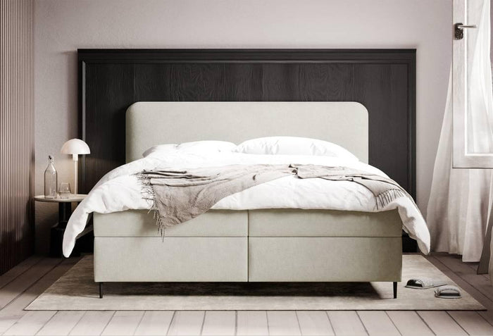 NADUVI Collection Boxspring Contero chenille 140 x 200 cm met