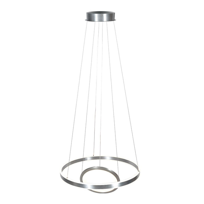 Steinhauer - Hanglamp Grijs Metaal - 2-Lichts - 60x60x150cm - Ringlux