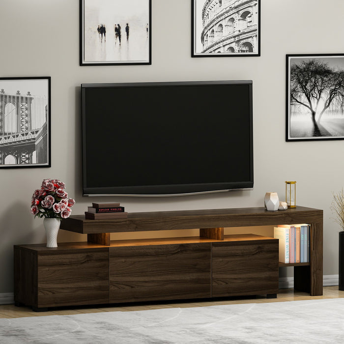Giga Meubel - Tv-meubel Walnoot Hout - 192x37x53cm - Beliz