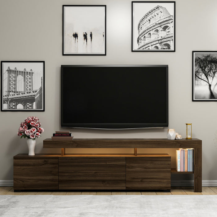 Giga Meubel - Tv-meubel Walnoot Hout - 192x37x53cm - Beliz