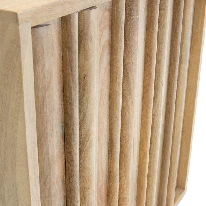 Giga Meubel - Nachtkastje Naturel Mangohout - 50x40x55cm - Nika