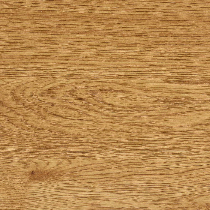 sweeek - Afgeronde driehoekige salontafel eikeneffect met zwarte