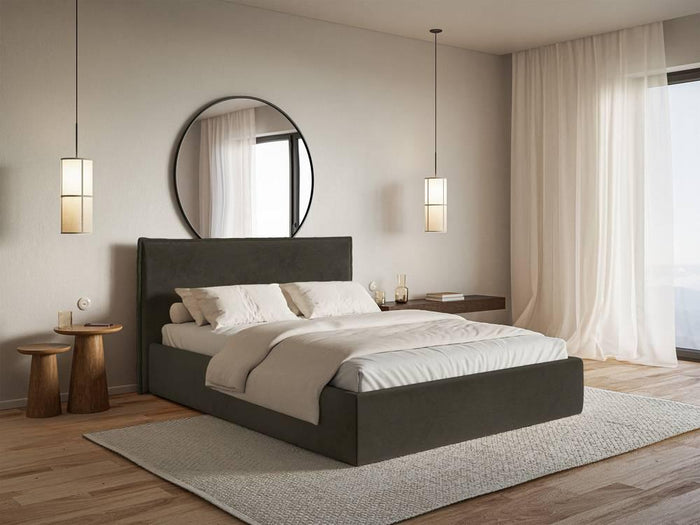 NADUVI Collection Bedframe Esmay velvet 200 x 200 cm