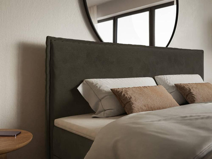 NADUVI Collection Boxspring Esmay velvet met opbergruimte en topper