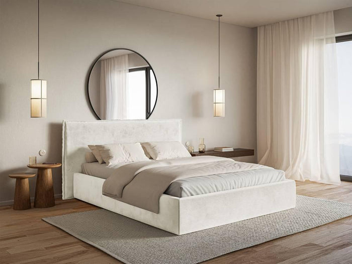 NADUVI Collection Bedframe Esmay velvet 140 x 200 cm