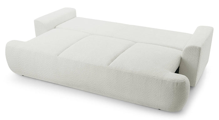 NADUVI Collection 3-zitsslaapbank Bontero bouclé met opbergruimte