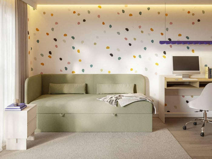 NADUVI Collection Jeugdbed Cambrils chenille links 90 x 200 cm met