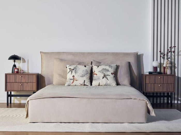 NADUVI Collection Bedframe Esmay velvet met opbergruimte 160 x 200 cm