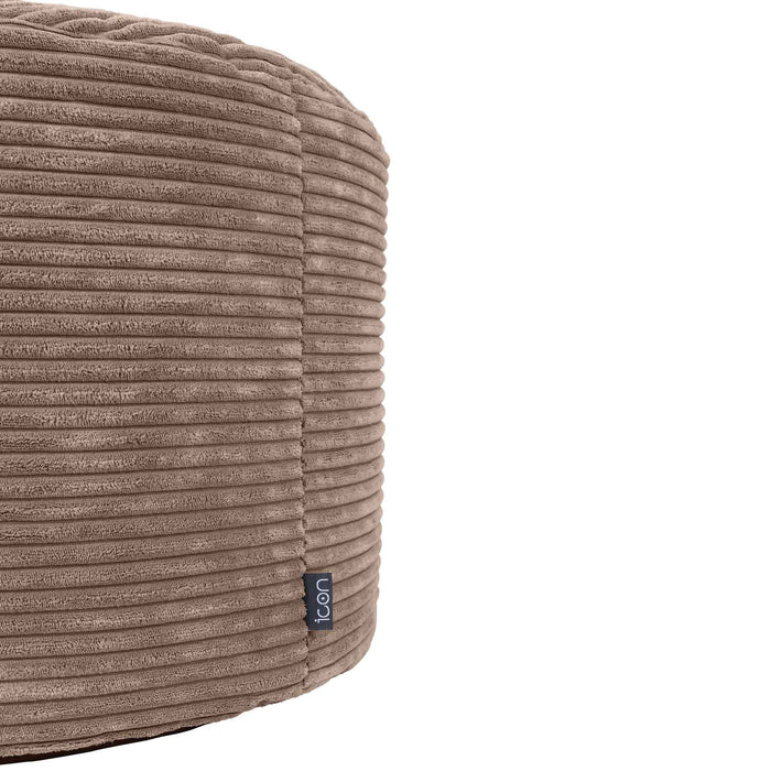 icon Milano XL Poef - Ribfluweel - Mocha